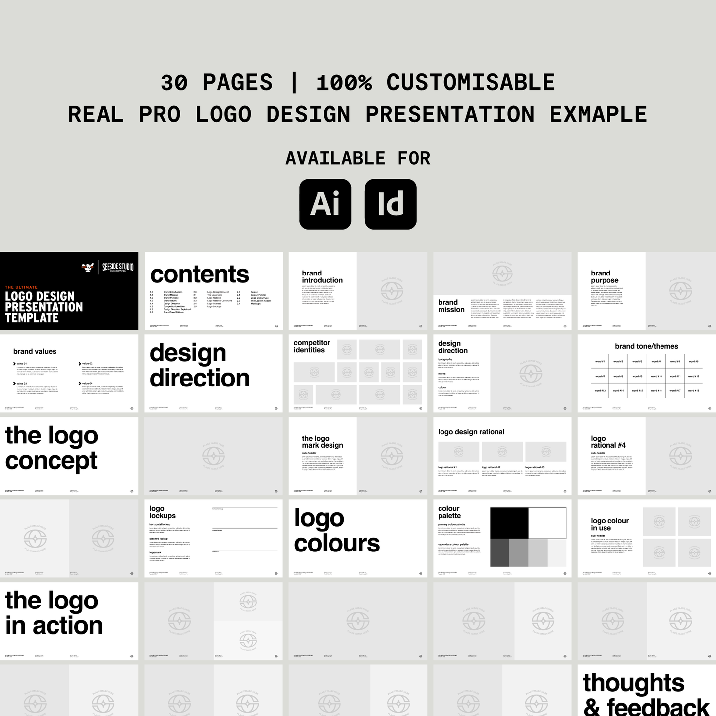 THE ULTIMATE LOGO DESIGN PRESENTATION TEMPLATE
