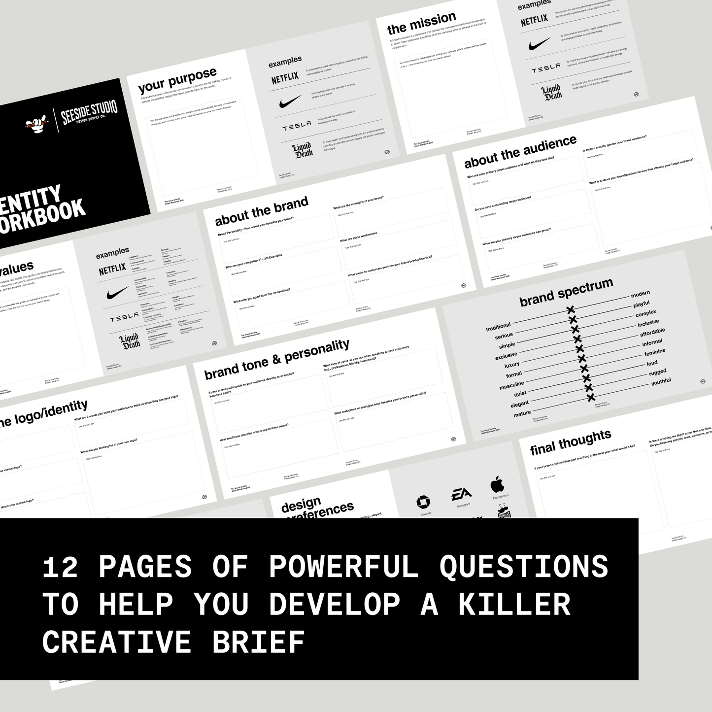 THE VISUAL IDENTITY CLIENT WORKBOOK TEMPLATE