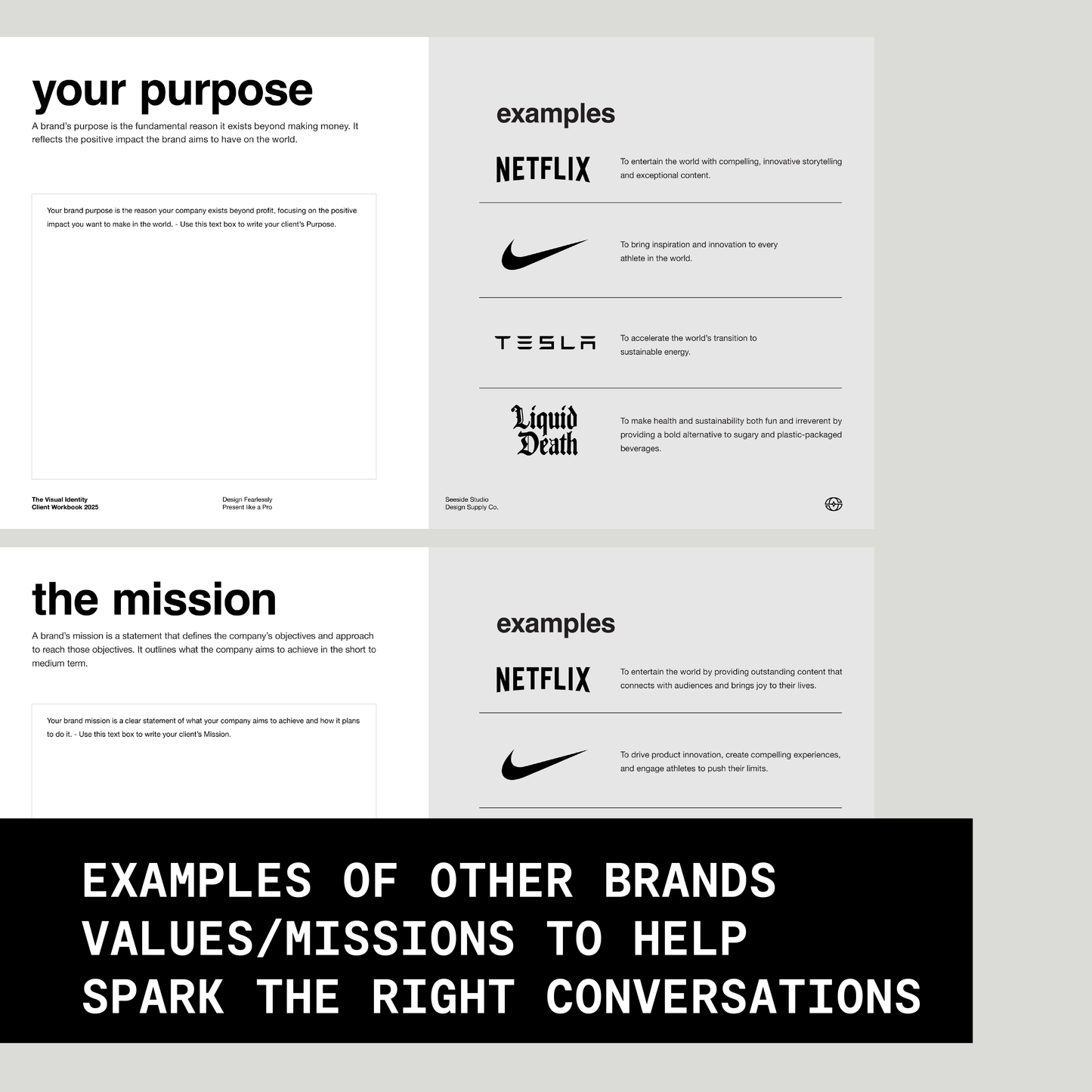 THE VISUAL IDENTITY CLIENT WORKBOOK TEMPLATE