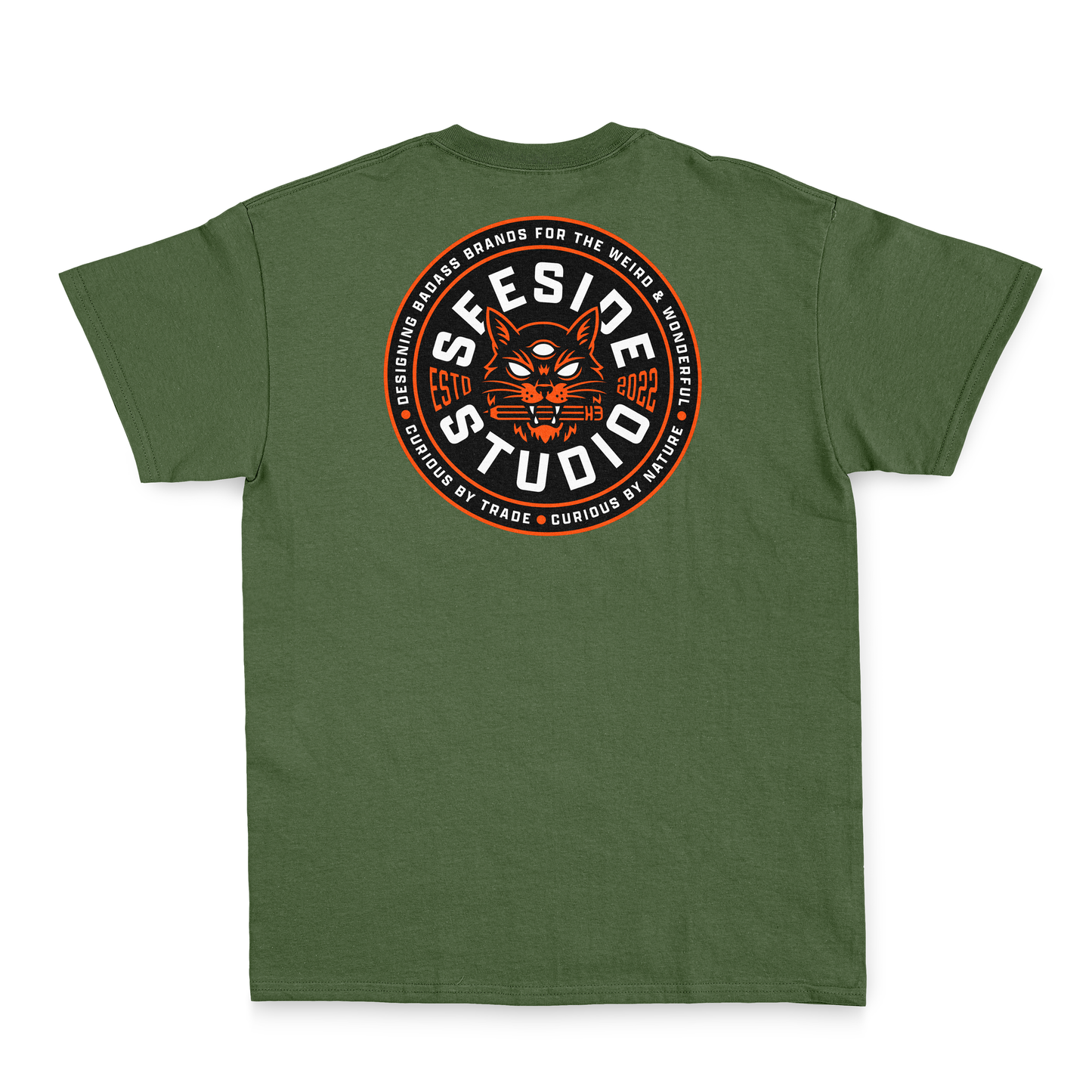 CURIOUS TEE - FOREST GREEN