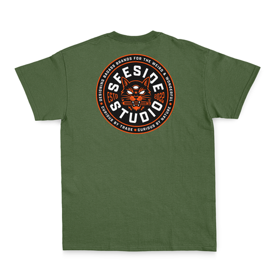 CURIOUS TEE - FOREST GREEN