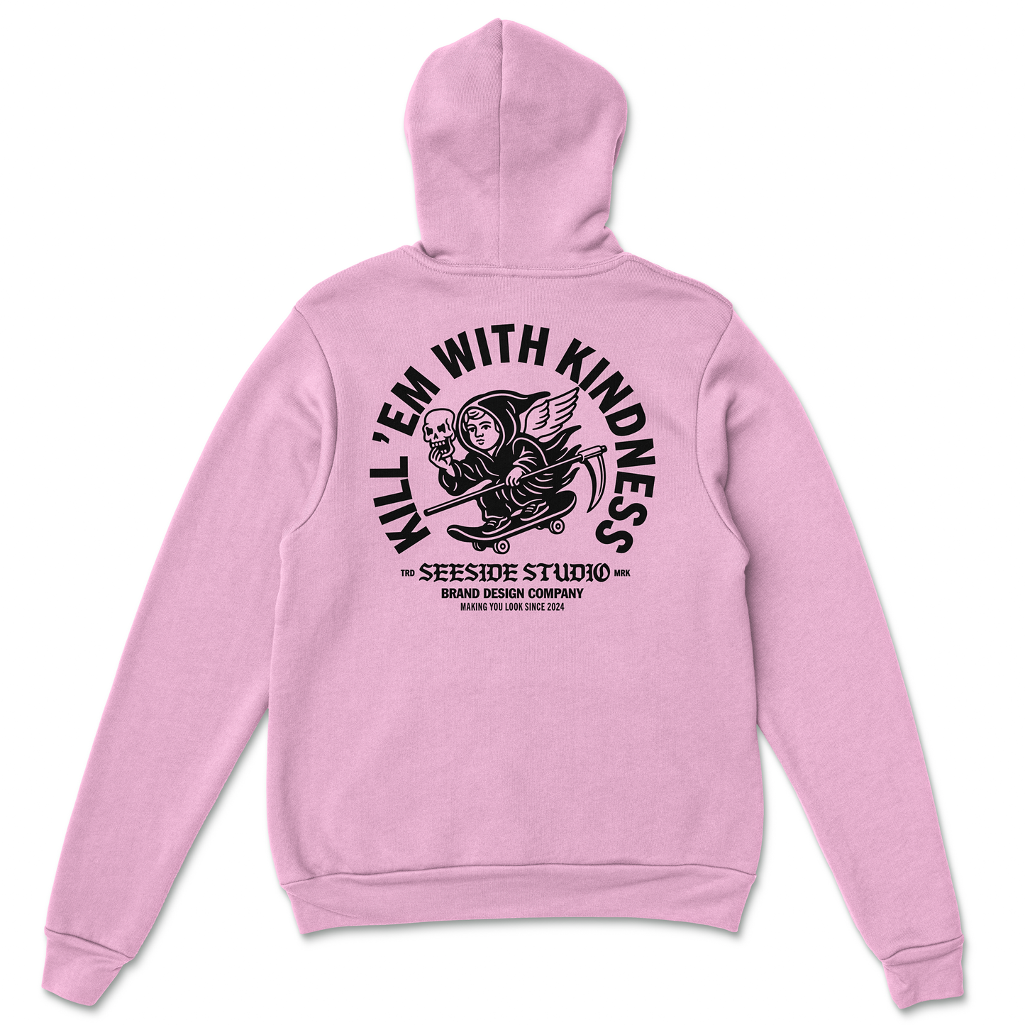 KINDNESS HOODIE - STONE WASHED PINK