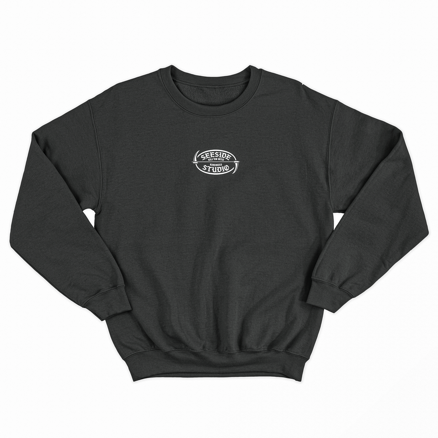 KINDNESS CREWNECK - STONE WASHED BLACK