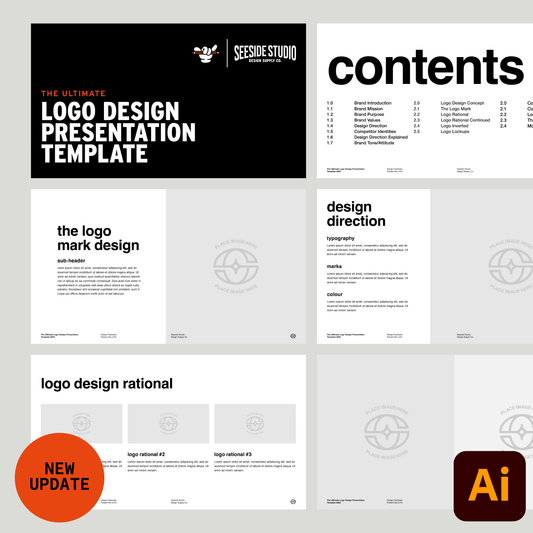 THE ULTIMATE LOGO DESIGN PRESENTATION TEMPLATE