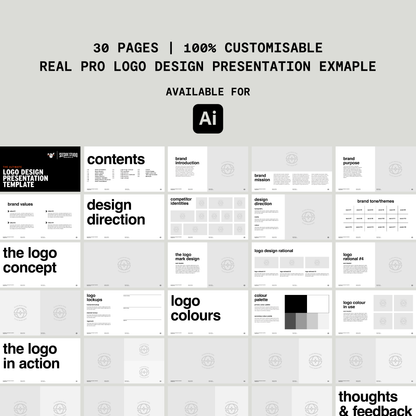 design system interface showing brand guidelines being applied to AI presentation templates