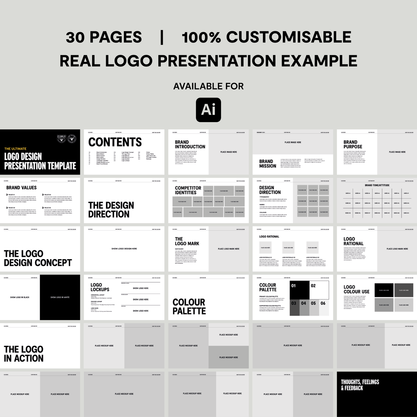 THE ULTIMATE LOGO DESIGN PRESENTATION TEMPLATE