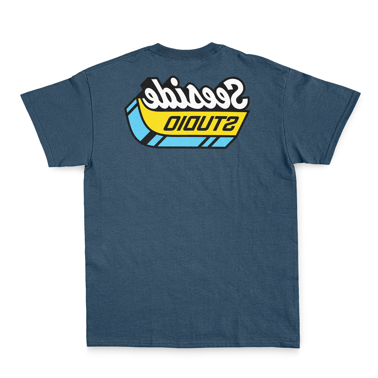 REFLECT BADGE TEE - FADED NAVY