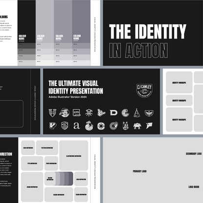 THE ULTIMATE VISUAL IDENTITY PRESENTATION TEMPLATE
