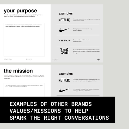 THE VISUAL IDENTITY CLIENT WORKBOOK TEMPLATE
