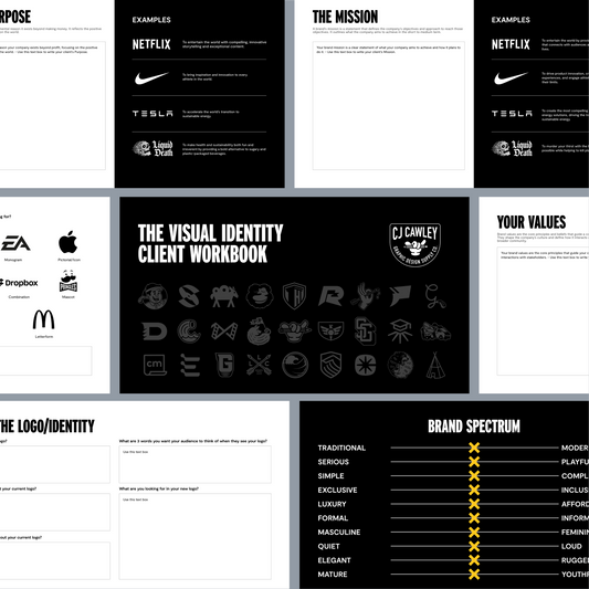 THE VISUAL IDENTITY CLIENT WORKBOOK TEMPLATE