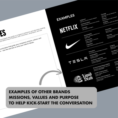 THE VISUAL IDENTITY CLIENT WORKBOOK TEMPLATE